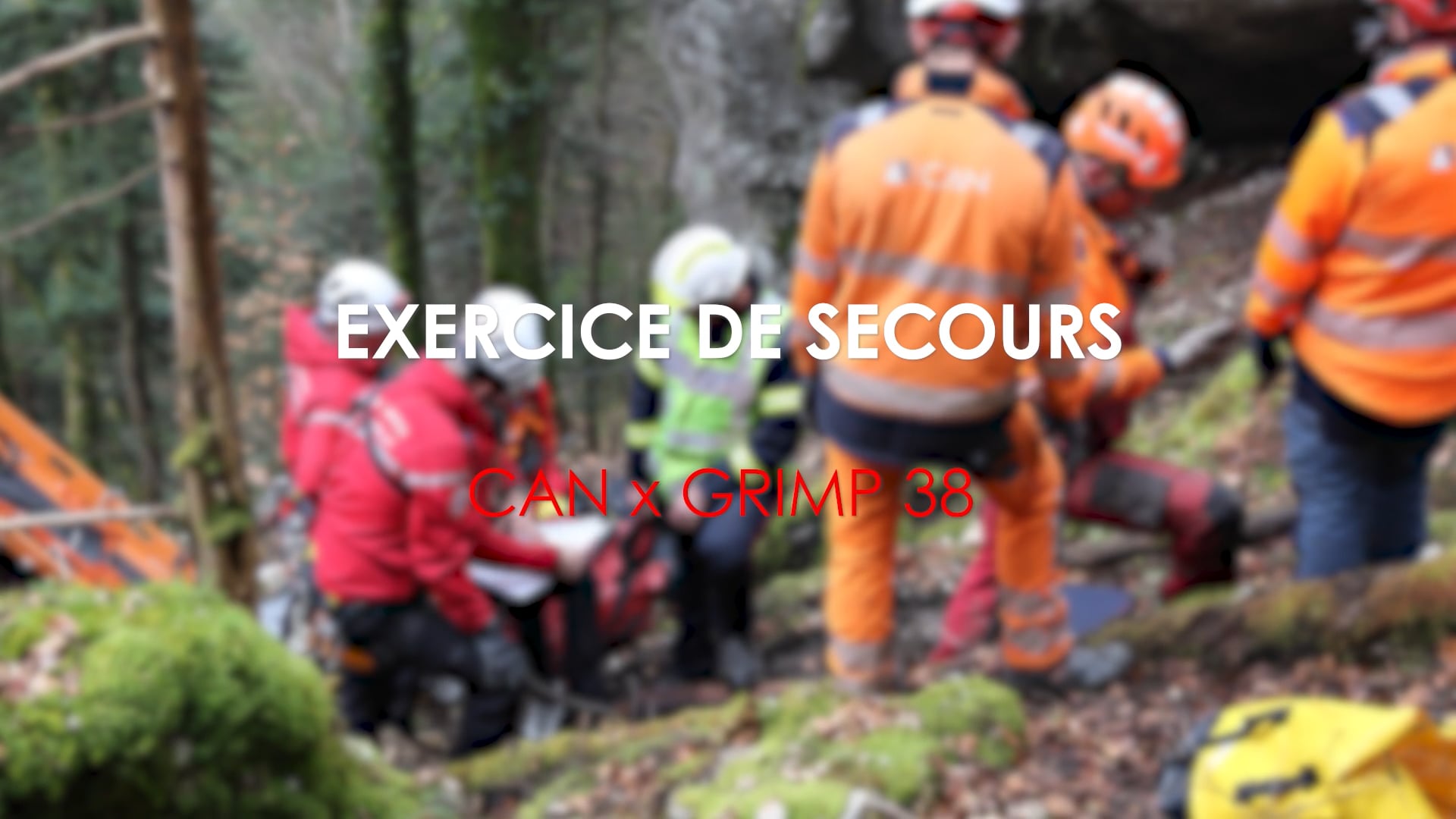 Exercice de secours CAN x GRIMP38