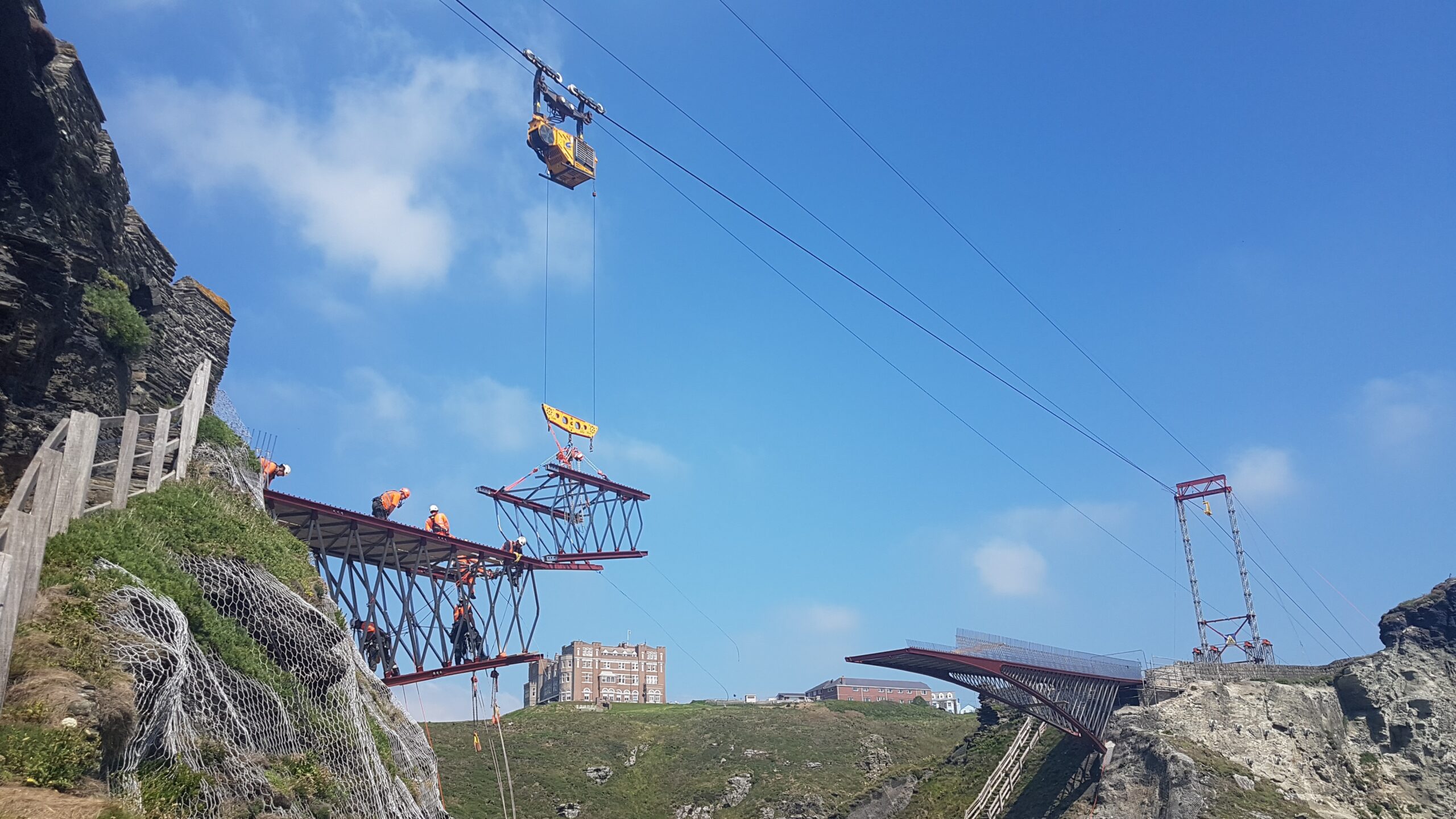 CAN transport par câbles et téléphériques de chantier (blondin) - Tintagel