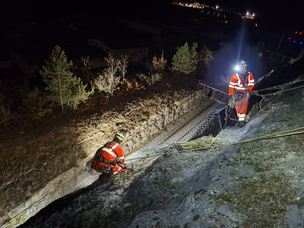 Sécurisation d’une tranchée rocheuse ferroviaire à Cahors (46)