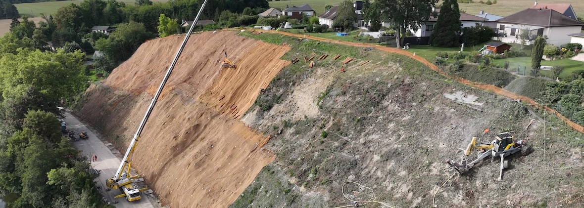 Sécurisation de falaise, Côte Chapiron (54)