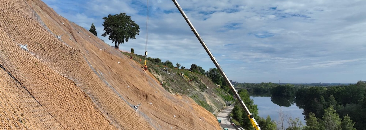 Sécurisation de falaise, Côte Chapiron (54)